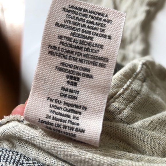 2/2 FREE PEOPLE LINEN PANTS WHITER ! - Picture 6 of 7